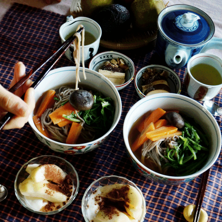 BREAKFAST bkf = Soba noodle soup 朝ごはん　そば